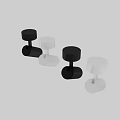 Black Modern Downlight Spotlight Ceiling Mounted With Adjustable Bright Lighting