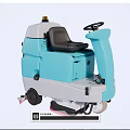 Blue And White Ride On Floor Scrubber Daily Use Electrical Appliance For Efficient Floor Cleaning