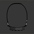 Modern Headlamp Design With Black Strap LED Lights And Metal Buckle