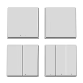 Modern White Switch Panels With Single Double And Triple Gang Designs