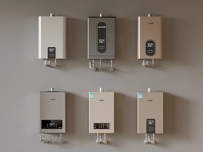 Haier Wall Mounted Water Heaters Multiple Units For Home Daily Use 3d model