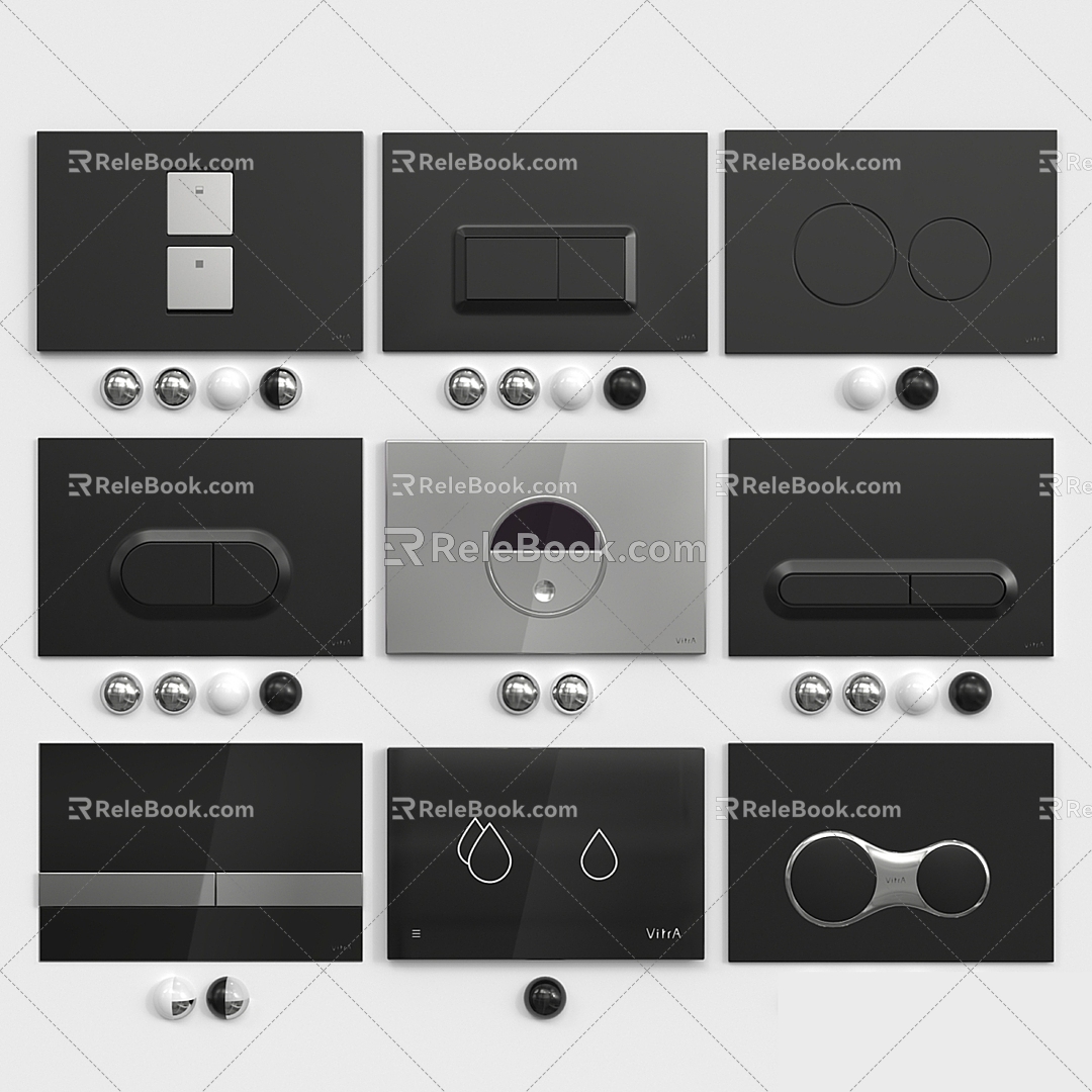 Control panel switch 3d model