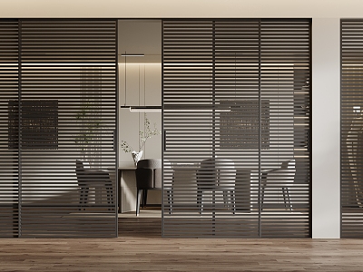 Modern sliding door 3d model