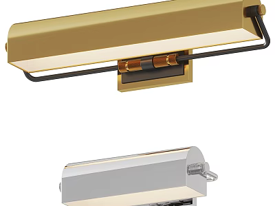 Modern Minimalist Gold And Silver Wall Light Design For Home Interior Lighting 3d model