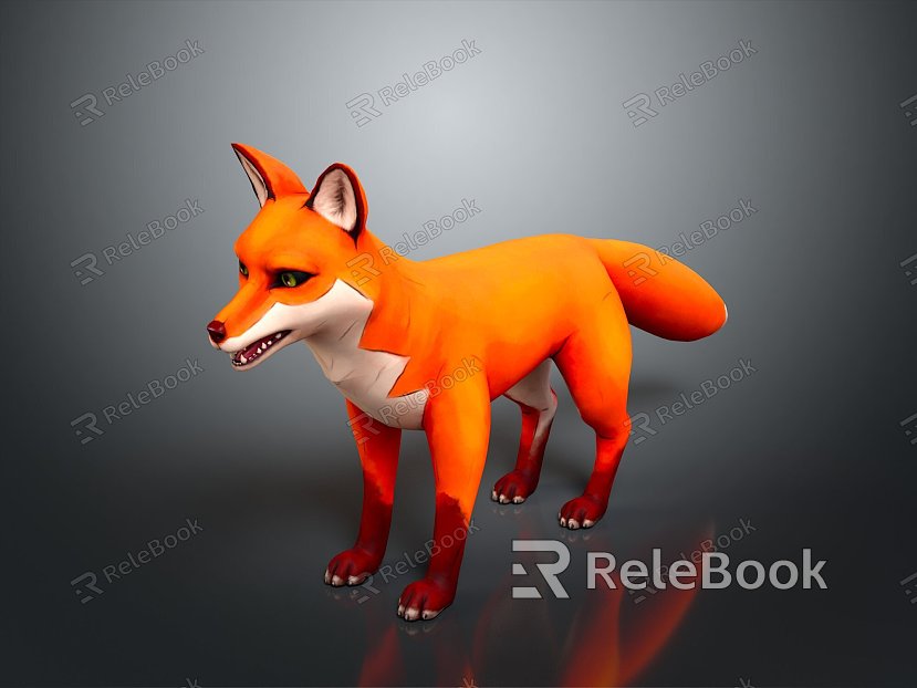 Fox Cartoon Fox Small Fox Cartoon Characters Cartoon Animals Cartoon Small Animals Game Characters model