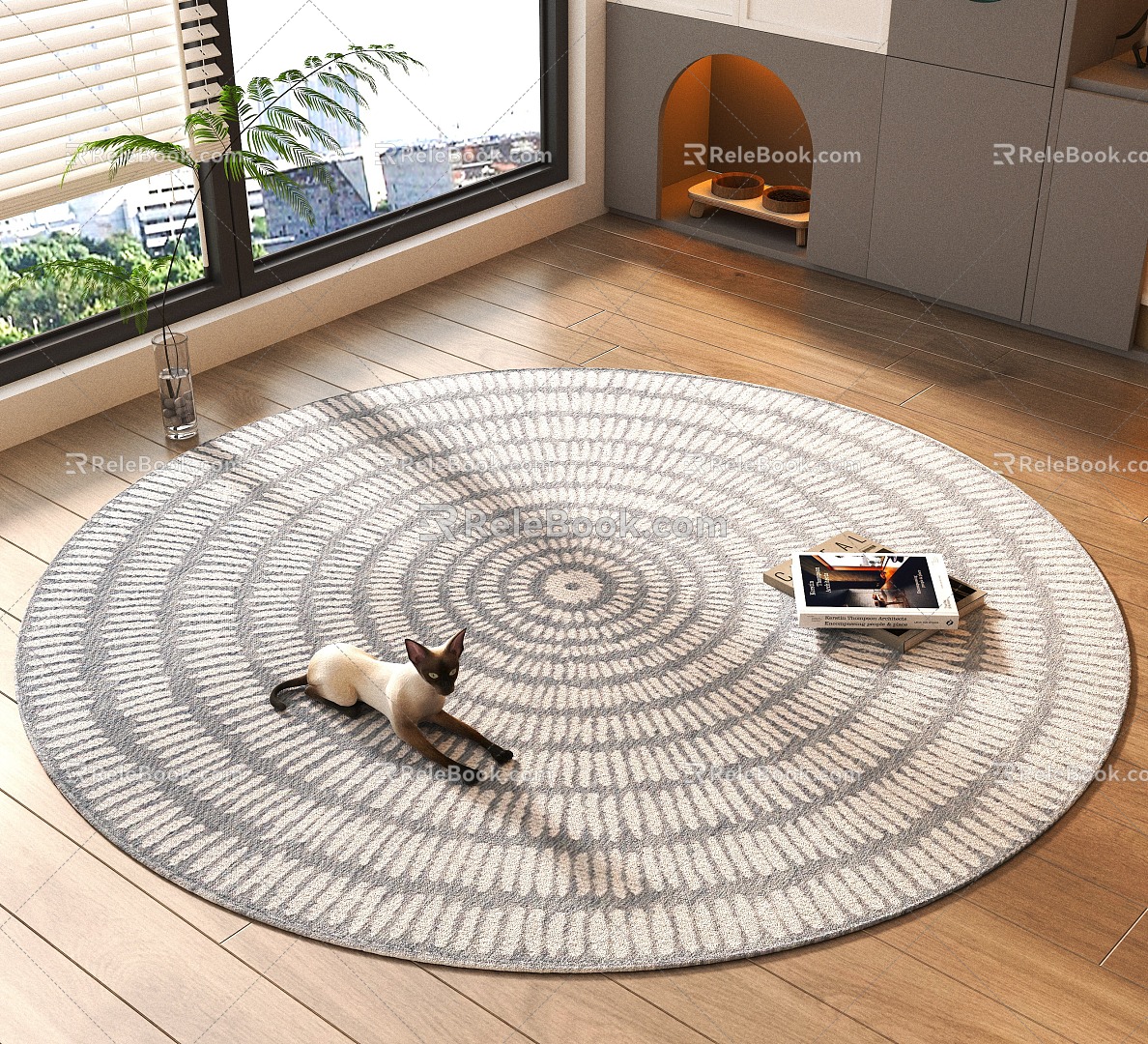 Round carpet 3d model