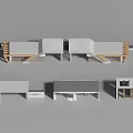 Factory Gate Residential Gate Entrance Gate Guard Security Pavilion 3d model