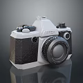 ASEA Vintage Electronic Camera With Classic Design Black White Body Mechanical Lens Control Buttons