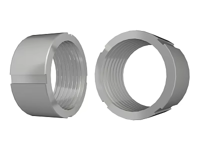 High Quality Metal Threaded Rings for Industrial Hardware Tools Applications 3d model