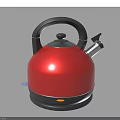 Sleek Red Electric Kettle With Black Handle And Modern Design For Daily Home Use