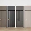 Modern Hinged Doors With Various Designs And Multiple Color Options For Home Interior 3d model