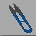 Blue Scissors Household Tool With Metal Blades And Comfortable Grip For Daily Use