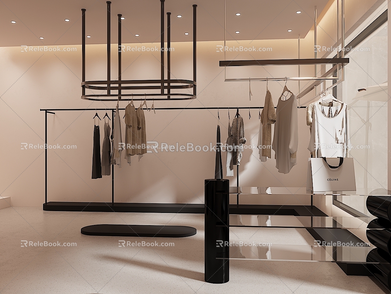 Modern Clothing Store 3d model