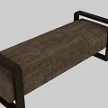 Modern Upholstered Ottoman Bench With Wooden Frame And Comfortable Seat Design