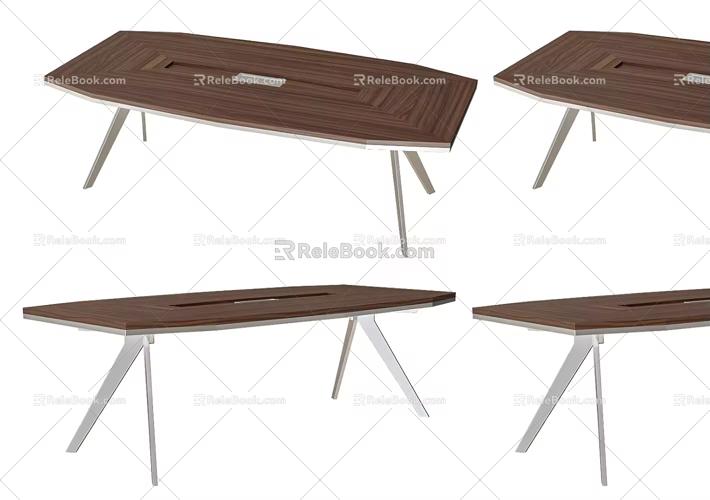 Modern Meeting Table White Minimalist Meeting Table Light Luxury High Level Meeting Table Small Long Meeting Table Solid Wood Simple Meeting Table 3d model