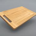Natural Bamboo Cutting Board With Handle For Safe Kitchen Food Preparation And Chopping