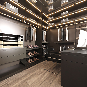 Modern Cloakroom 3d model