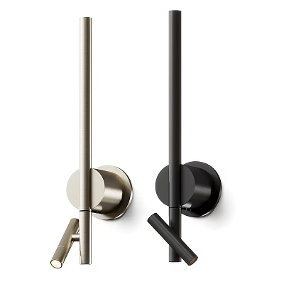 Elegant Modern Wall Sconces with Metal Base and Minimalist Design for Home Decor 3d model