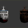 Old and New Water Transport Vessels With Modern White And Vintage Brown Designs