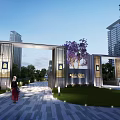Modern Gate 3d model