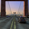 Bridge overpass river-crossing bridge iron cable bridge 3d model