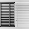 Modern Window Blinds In Black And White For Home Interior Decoration
