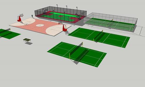 Stadium Sports Ground 3d model