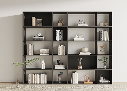 Modern Bookshelf 3d model