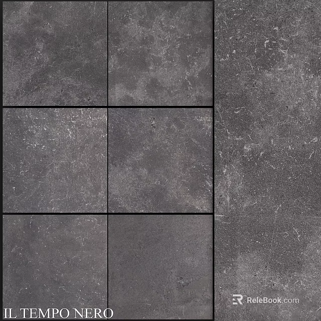 Durable Gray Square Tiles With Textured Surface For Modern Interior Design 3d model 