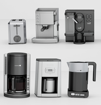 Modern coffee machine coffee machine water heater combination 3d model