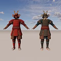 Weapons of the Japanese Samurai 3d model