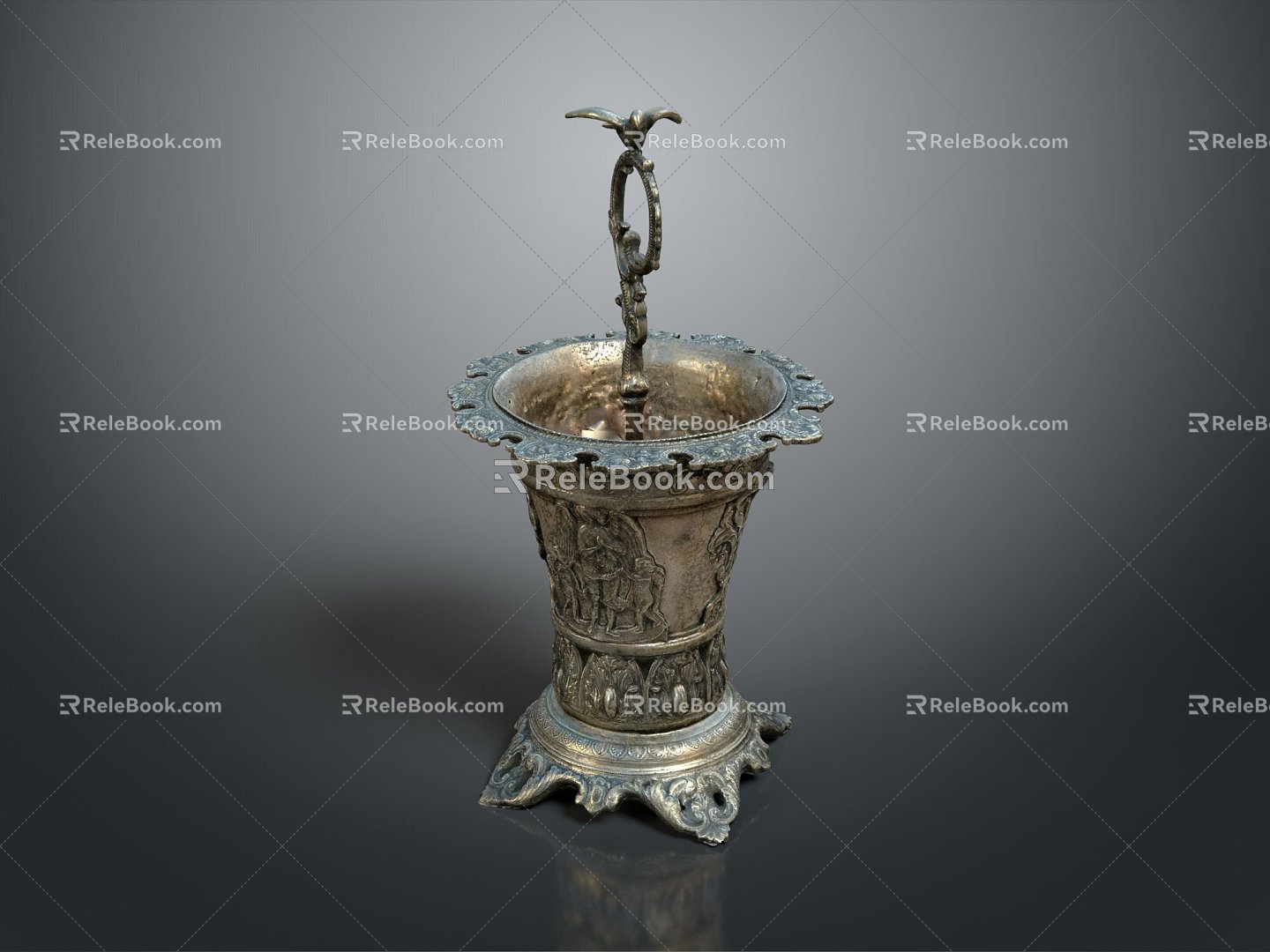 Candlestick Silver Candlestick Copper Candlestick Classical Candlestick 3d model