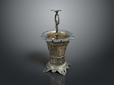 Candlestick Silver Candlestick Copper Candlestick Classical Candlestick 3d model