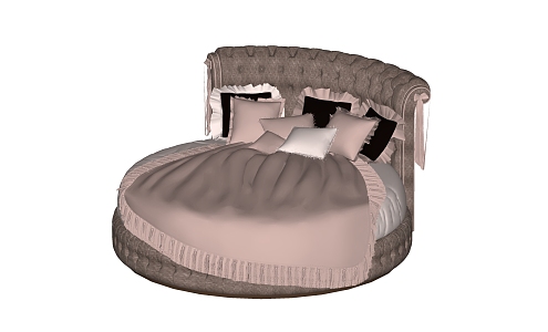 round bed 3d model