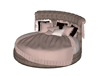 round bed 3d model