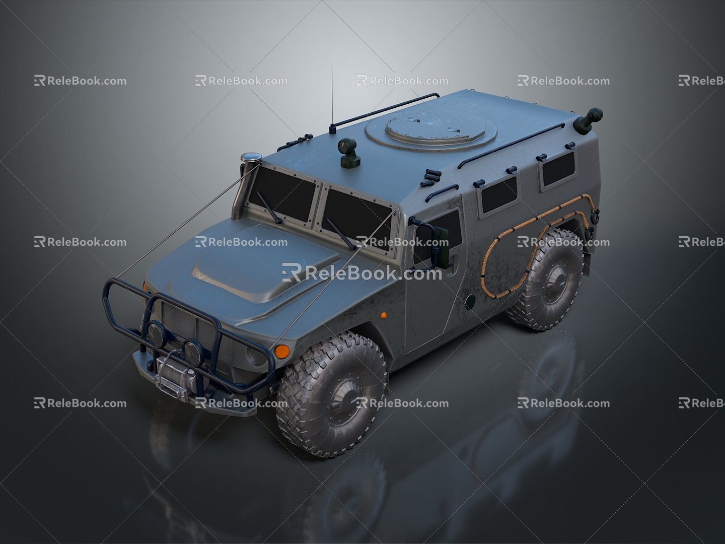 Bulletproof Car Armed Jeep Armed Car Armed Bulletproof Car Military Jeep Off-road Jeep Humvee 3d model