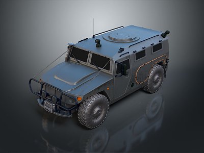 Bulletproof Car Armed Jeep Armed Car Armed Bulletproof Car Military Jeep Off-road Jeep Humvee 3d model