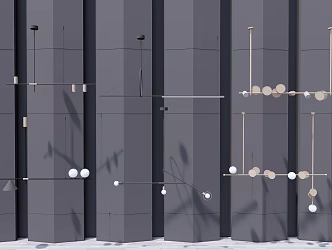 Modern chandelier 3d model