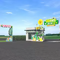 Summer Study Tour Activity Gate With Sunflower Decor And Agricultural Science Themes 3d model