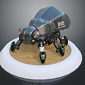 Modern robot spider robot mecha spider sci-fi spider 3d model