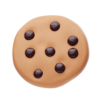 Modern Chocolate Cookies Food Dessert Cartoon Food 3d model