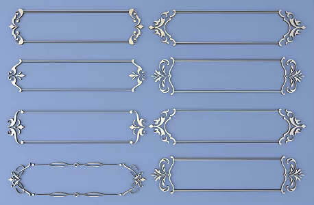 1115 Metal Carved 12 3d model