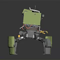 Modern Robot Assistant Small Robot Butler 3d model