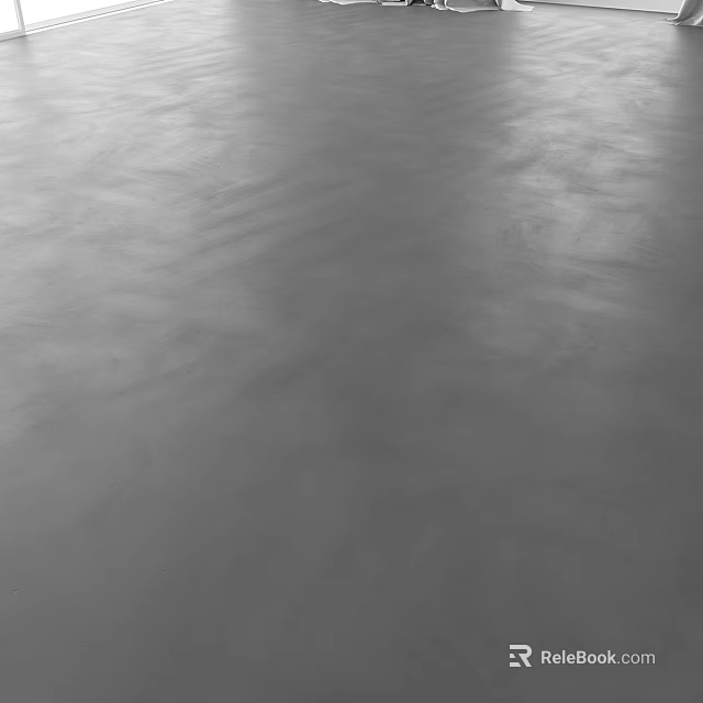 Gray Concrete Floor With Glossy Surface And Textured Industrial Finish 3d model 