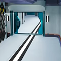 Sci-fi Corridor Sci-fi Capsule Space Capsule Hibernation Cabin Freezing Cabin Rest Cabin Rest Capsule 3d model
