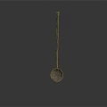 Durable Metal Spoon With Long Handle And Round Bowl For Kitchen Use