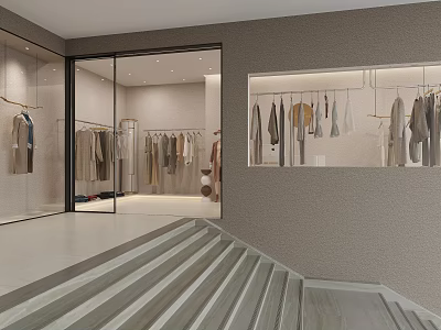 Modern Clothing Store 3d model