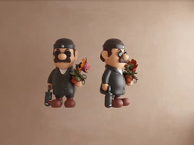 Modern Killer Mario 3d model