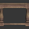 Solid Wooden Table With Carved Legs And Lower Shelf For Living Room Decor