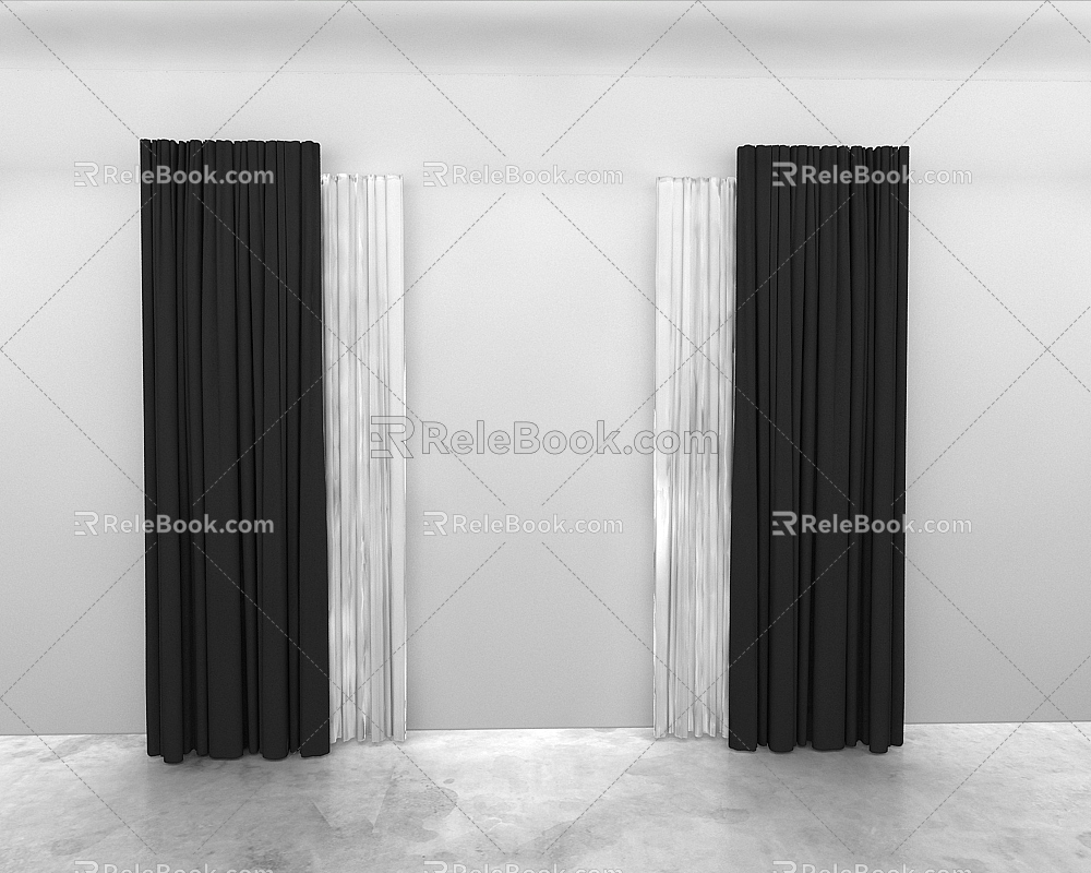 Curtains 3d model